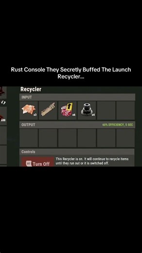 Rust Console They Secretly Buffed The Launch Recycler…#shorts #rust #rustconsole