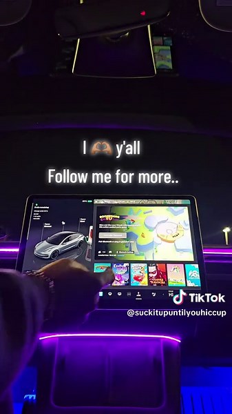 Features in the Tesla like Netflix, Hulu, Disney , TikTok, and fireplace mode. Comment if you want to see more or have questions.. #tesla #fyp #teslamodely #teslamodel3 #teslatok
