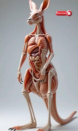 3D Kangaroo Anatomy Animation | Inside a Kangaroo Body!