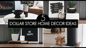 DOLLAR STORE HIGH END DECOR IDEAS - Dollar Store DIY Challenge