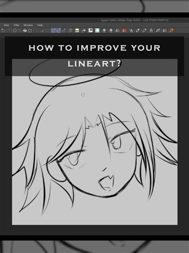 Lineart improvement in Clip Studio Paint!!! / Vector Layers / #vectorlayers #clipstudiotutorial