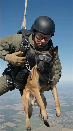 Military K9 Jumps From 10,000 Feet — And Doesn't Flinch 🪂