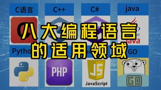 八大编程语言的适用领域！选语言学编程，先了解他们能干嘛！