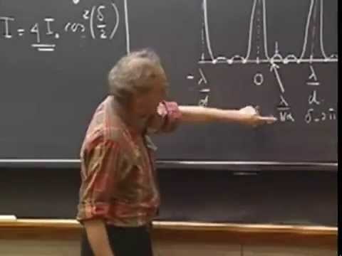 Lec 21: Diffraction, Angular Resolution | 8.03 Vibrations and Waves (Walter Lewin)