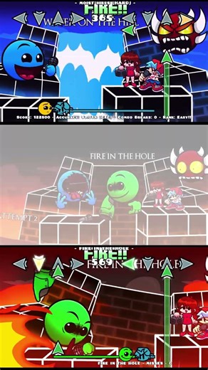 Fire in the hole - Vs Geometry Dash Mod - Friday Night Funkin' Game