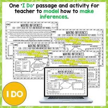 Making Inferences Reading Activities