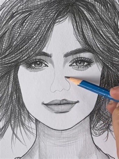 How to draw Nose with a pencil ✏️. #draw #pencil #artwork #sketch #USADrawing