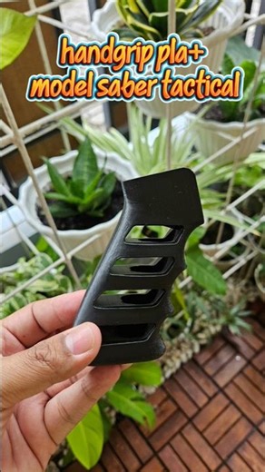 handgrip custom use 3d print bahan pla+ berminat link ada di bio 👍 #3dprinting #pla+ #tactical