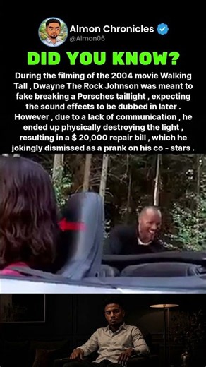 During the filming of the 2004 movie Walking Tall, Dwayne The Rock Johnson was m...