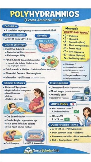 Polyhydramnios #viral #youtubeshorts #nurse
