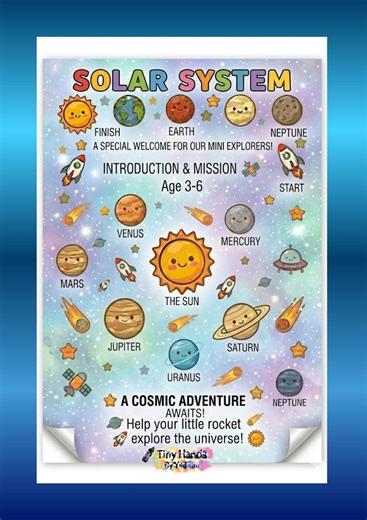 Solar System Activity Book for Kids, Space Coloring Pages, Preschool Learning (digital Download) - Etsy