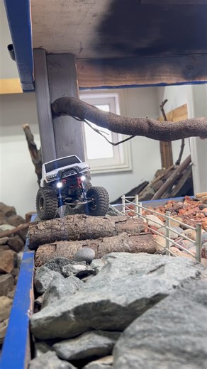 Scx24 Basecamp😎🔥 #rc #rccrawler #relaxing #chill #truck #scx24 #hobby #injora