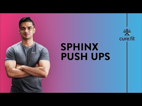 Sphinx Push Ups for Bigger Triceps | No Equipment Arm Workout | cult fit | ‪@cult.official‬