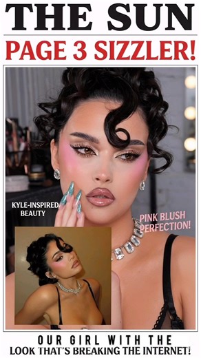 Transform Into Kylie Jenner: Step by Step Glam ✨ #shorts #makeuptutorial #learningwithnk #viral