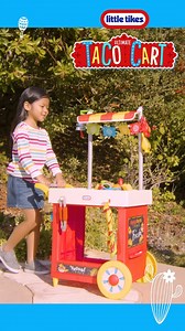 Celebrate National Taco Day with Little Tikes Order, cook & serve ‘em up with the Ultimate Taco Cart by Little Tikes. It is mucho bueno and so much fun! Exclusively sold at Target. https://bit.ly/2YgmIMj | Little Tikes