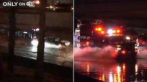 Rare moment caught on ABC13's tower cam when lightning appears to strike building in Greenway Plaza