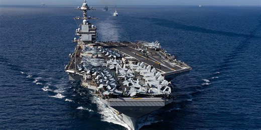 The Gerald R. Ford class, the world's largest aircraft carriers, seen from the inside