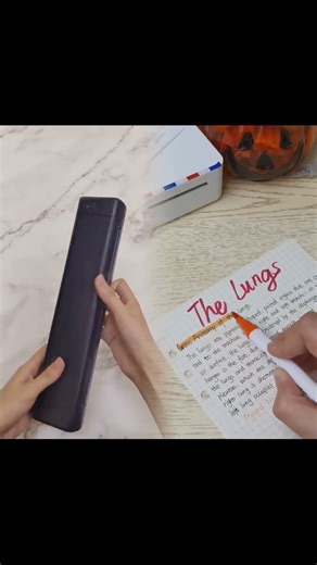 Even outdoors, this portable printer can fit all needs#officeessential