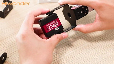 5 Packs LX-224 Serial Bus Servo with Servo Controller & Debug Board, 3 Connectors 20KG Large Torque Dual Ball Bearing Full Metal Servo Motor for Robot DIY Making, 240 Degree Bus Servo