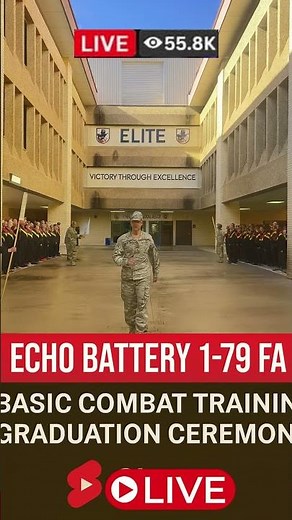 Echo Battery 1-79 FA | Basic Combat Training Graduation Ceremony | #live #armygraduation