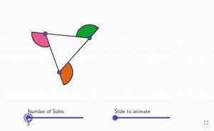 👩‍🎤 GEOGEBRA RESOURCE! 🧑‍🎤 Try this FREE GeoGebra Exploration resource to investigate the sum of exterior angles of polygons. Check it out! https://www.geogebra.org/m/buve6wpf #iteachmath #mtbos #geometry | GeoGebra