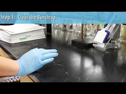Water Sciences Laboratory Tutorial: Cleaning the Benchtop
