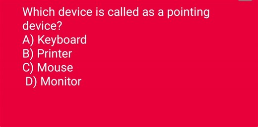 Which device is also called a pointing device? | Computer_knowledge_computer