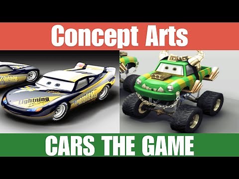 Cars the video Game ALL CONCEPT ART DESIGNS