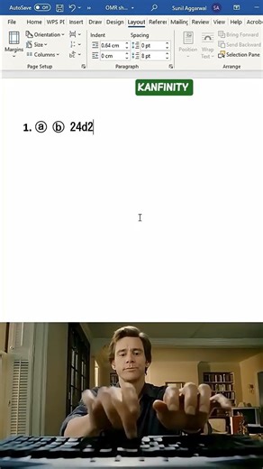 Create OMR Sheet in MS Word in 1 Minute 🤯 | Easy MS Word Trick You Must Know! #asmr #tricks #shorts