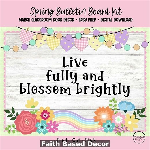 Bloom Where You Are Planted: Spring Bulletin Kit