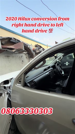 2020 Hilux conversion from right hand drive to left hand drive 💯 #hilux #carconversion #righthanddrive