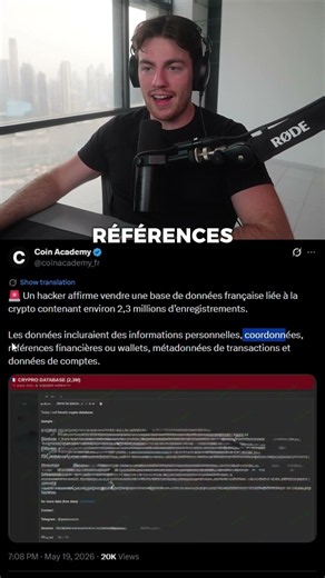 Un hacker vend peut-être tes données⚠️