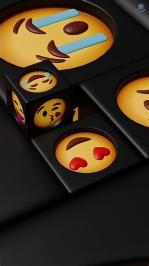 Satisfying Emoji Dice Roll - Perfect Seamless Loop 3D Animation
