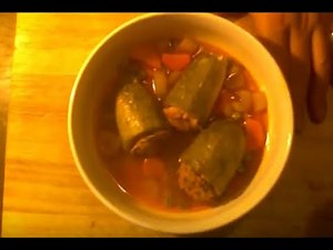 MEMORIES OF MALTA ~ Qarabaghli Mimli (Stuffed Vegetable Marrow)