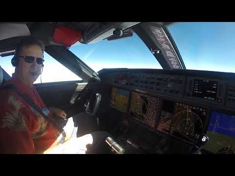 Gulfstream 650 inside and flight