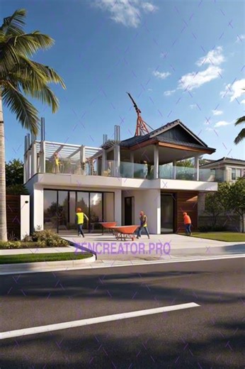 This Modern House Build is Incredibly Satisfying #construction #timelapse #modern