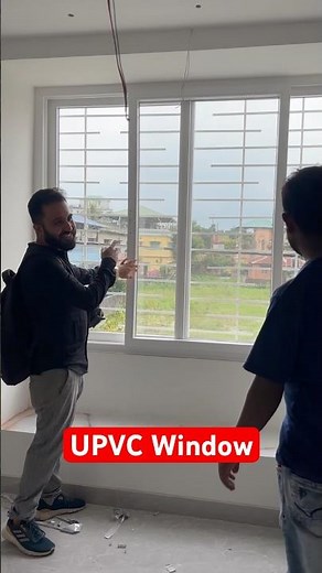 UPVC window frame installation & discuss to owner #upvcwindow #upvcwindowframe