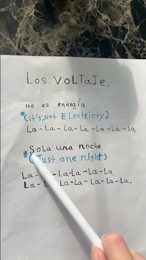 Los voltaje lyrics