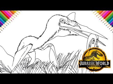 How to Draw Quetzalcoatlus | Jurassic World | Drawing and Coloring