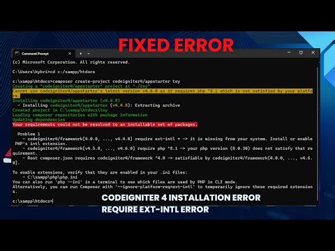 How to Fix "PHP intl Extension Missing" in CodeIgniter 4