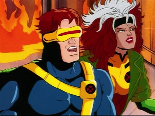 Cyclops, Rogue, and Storm vs. Magneto in X-Men: The Animated Series.