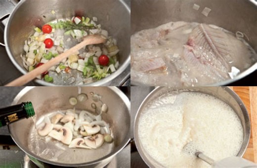 Kochen lernen: Aus Fischfond eine Soße machen