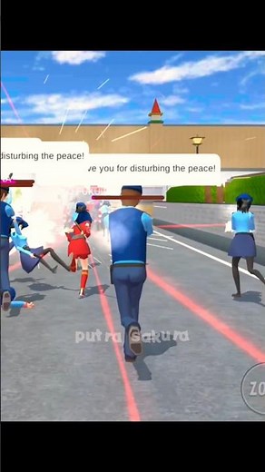 polisi diserang pemadam kebakaran#viralvideos #sakura #sakuraschoolsimulator #trending #sss #yutamio