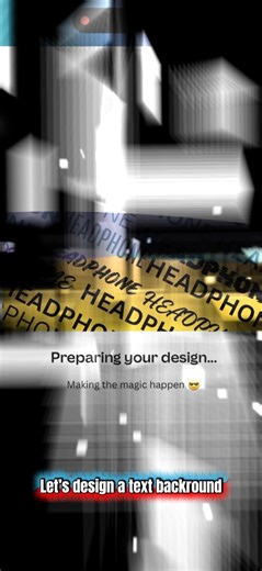 Text background designing in Canva