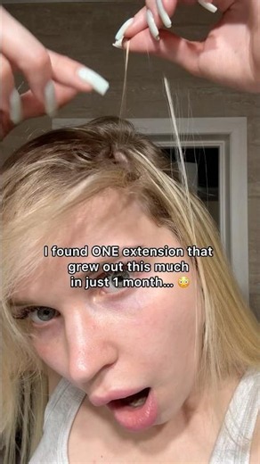 One Hair Extension Grew Out This Much in Just 1 Month 😱