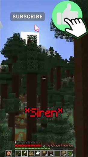Minecraft Horror Mod Outscared by A SIREN #shorts