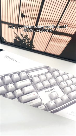 Mofii Keyboard with Transparent Keycaps