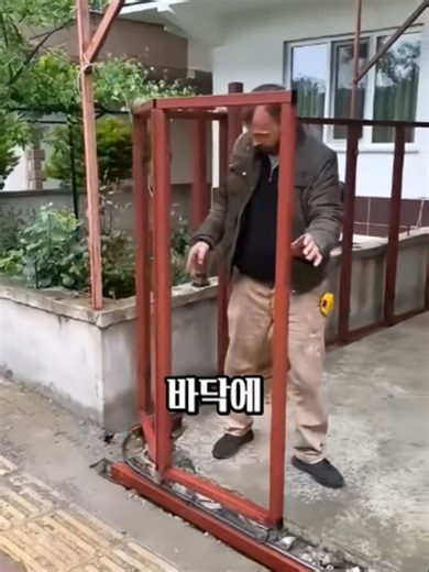 곡선 레일로 공간을 차지하지 않는 문 만드는 방법#fyp