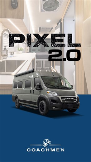 Small footprint. Big personality🚐🐾 The Coachmen Pixel 2.0M proves smart design and everyday drivability can live in one seriously capable Class B. #coachmenrv #leadertothegreatoutdoors #classbvan #coachmenpixel #vantour | Coachmen Recreational Vehicles