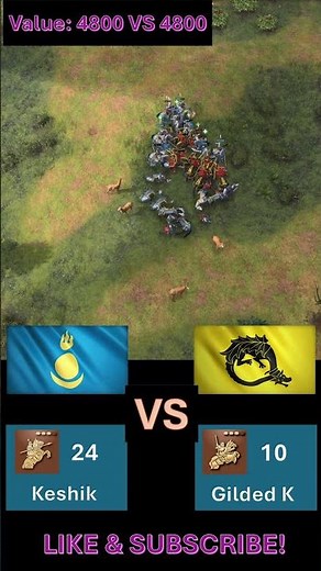 Castle Keshik Vs Gilded Knights | Age of Empires IV